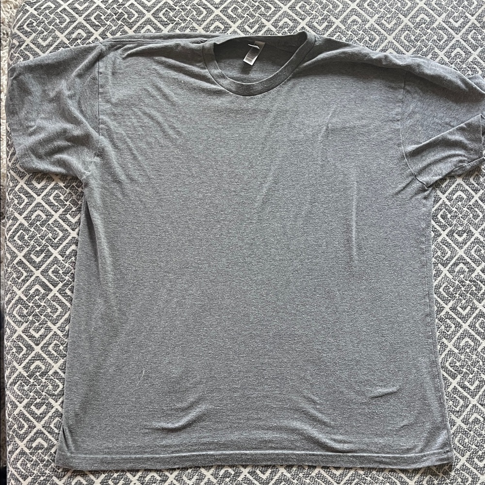 American Apparel Charcoal Men's Short Sleeve Tee - SIZE XL